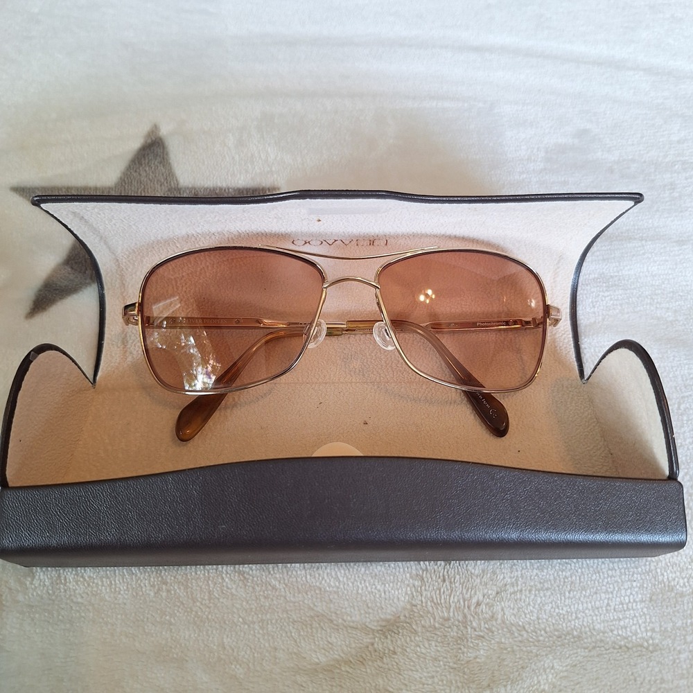 Oliver Peoples OV1130S Sanford Gold Brown Rose VFX Photochromic Sunglasses Japan